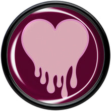 Load image into Gallery viewer, Pinkish Melting Heart Black Acrylic Saddle Plug Set by Onyx O
