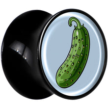 Load image into Gallery viewer, Green Pickle Black Acrylic Saddle Plug Set by Onyx O

