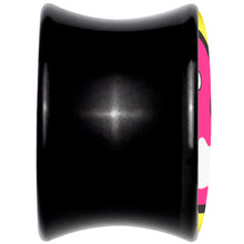 Load image into Gallery viewer, Black Acrylic Pink Ducky Double Flare Plug Set by Onyx O
