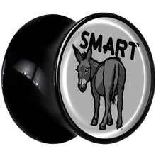 Load image into Gallery viewer, Donkey Smart Ass Black Acrylic Saddle Plug Set by Onyx O
