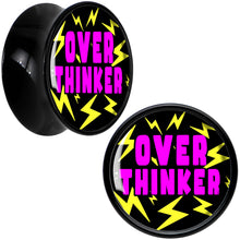 Load image into Gallery viewer, Over Thinker Impact Black Acrylic Saddle Plug Set by Onyx O
