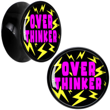 Load image into Gallery viewer, Over Thinker Impact Black Acrylic Saddle Plug Set by Onyx O
