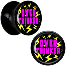 Load image into Gallery viewer, Over Thinker Impact Black Acrylic Saddle Plug Set by Onyx O
