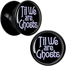 Load image into Gallery viewer, Til We are Ghosts Black Acrylic Saddle Plug Set by Onyx O
