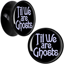 Load image into Gallery viewer, Til We are Ghosts Black Acrylic Saddle Plug Set by Onyx O
