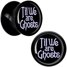 Load image into Gallery viewer, Til We are Ghosts Black Acrylic Saddle Plug Set by Onyx O

