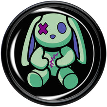 Load image into Gallery viewer, Zombie Bunny Black Acrylic Saddle Plug Set by Onyx O
