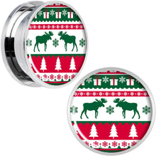 Load image into Gallery viewer, Ugly Christmas Sweater Screw Fit Plug Set Sizes 6mm to 20mm
