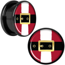 Load image into Gallery viewer, Christmas Santa Suit Black Screw Fit Plug Set Sizes 5mm to 20mm
