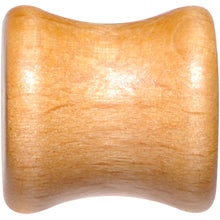 Load image into Gallery viewer, Organic Beechwood Geometric Butterfly Saddle Plug Set 0G to 25mm
