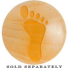 Load image into Gallery viewer, Organic Crocodile Wood Footprint Saddle Plug
