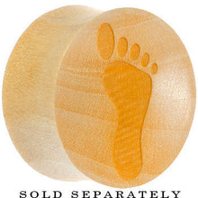 Load image into Gallery viewer, Organic Crocodile Wood Footprint Saddle Plug
