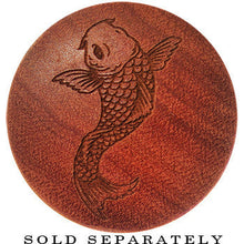 Load image into Gallery viewer, Organic Sawo Wood Koi Fish Saddle Plug
