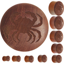 Load image into Gallery viewer, Organic Sawo Wood Sea Crab Saddle Plug
