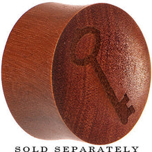 Load image into Gallery viewer, Organic Sawo Wood Antique Key Saddle Plug
