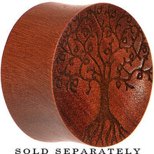 Load image into Gallery viewer, Organic Sawo Wood Tree of Life Saddle Plug
