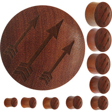 Load image into Gallery viewer, Organic Sawo Wood Archer's Arrows Saddle Plug
