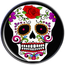 Load image into Gallery viewer, 16G Flowering White Sugar Skull Tragus Cartilage Earring
