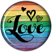 Load image into Gallery viewer, Rainbow Wooden Love Pride Flag Tragus Cartilage Earring
