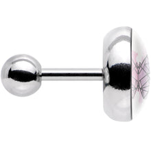 Load image into Gallery viewer, 16G 1/4 Watercolor Geometric Butterfly Tragus Cartilage Earring

