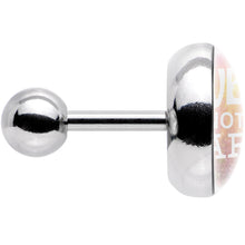 Load image into Gallery viewer, 16G 1/4 Love Not War Tragus Cartilage Earring
