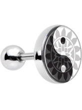 Load image into Gallery viewer, 16G 1/4 Mandala Yin Yang Tragus Cartilage Earring
