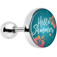 Load image into Gallery viewer, 16G 1/4 Floral Hello Summer Tragus Cartilage Earring
