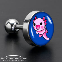 Load image into Gallery viewer, 16G 1/4 Adorable Axolotl Cartilage Tragus Earring by Onyx O
