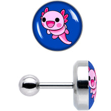 Load image into Gallery viewer, 16G 1/4 Adorable Axolotl Cartilage Tragus Earring by Onyx O
