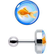 Load image into Gallery viewer, 16G 1/4 Gold Fish Cartilage Tragus Earring by Onyx O
