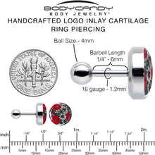 Load image into Gallery viewer, 16G 1/4 Blossom Creation Vibrant Bloom of Flowers Cartilage Earring by Onyx O
