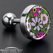 Load image into Gallery viewer, 16G 1/4 Blossom Creation Paradise of Pink Flowers Cartilage Earring by Onyx O
