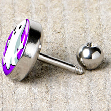Load image into Gallery viewer, 16G 1/4 Ghost Cartilage Tragus Earring by Onyx O
