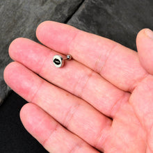 Load image into Gallery viewer, 16G 1/4 Lipstick Kiss Black Glow in the Dark Cartilage Earring by Onyx O
