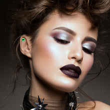 Load image into Gallery viewer, 16G 1/4 Lipstick Kiss Black Glow in the Dark Cartilage Earring by Onyx O

