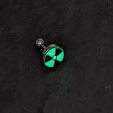 Load image into Gallery viewer, 16G Glow in the Dark Radioactive Tragus Cartilage Earring by Onyx O

