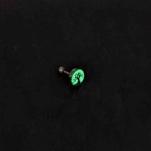 Load image into Gallery viewer, 16G Glow in the Dark Tree of Life Tragus Cartilage Earring by Onyx O
