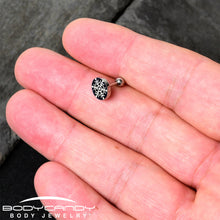 Load image into Gallery viewer, Glow in the Dark Holiday Christmas Tree Tragus Cartilage Earring by Onyx O
