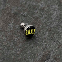Load image into Gallery viewer, 16G 1/4 G.O.A.T. Cartilage Tragus Earring by Onyx O
