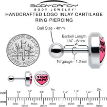 Load image into Gallery viewer, 16GI Don't Like You Valentine Heart Tragus Cartilage Earring
