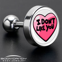 Load image into Gallery viewer, 16GI Don't Like You Valentine Heart Tragus Cartilage Earring
