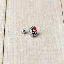 Load image into Gallery viewer, 16G 1/4 I Love Me Cartilage Tragus Earring by Onyx O
