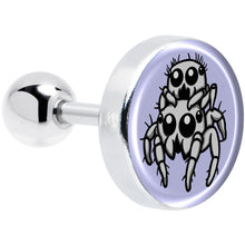 Load image into Gallery viewer, Leaping Leapfrog Spiders Tragus Cartilage Earring by Onyx O
