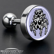 Load image into Gallery viewer, Leaping Leapfrog Spiders Tragus Cartilage Earring by Onyx O
