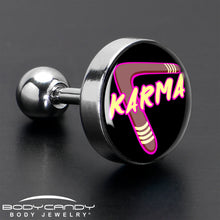 Load image into Gallery viewer, 16G 1/4 Karmic Boomerang Tragus Cartilage Earring by Onyx O
