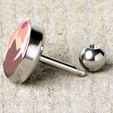 Load image into Gallery viewer, 16G 1/4 Mountain Sunrise Tragus Cartilage Earring by Onyx O
