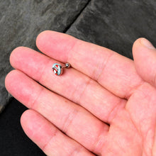 Load image into Gallery viewer, 16G 1/4 Snowfall Holiday Penguin Tragus Cartilage Earring by Onyx O
