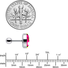 Load image into Gallery viewer, 16G 1/4 Pink Ducky Cartilage Tragus Earring by Onyx O
