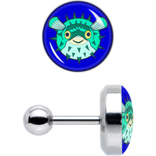 Load image into Gallery viewer, 16G 1/4 Pufferfish Cartilage Tragus Earring by Onyx O

