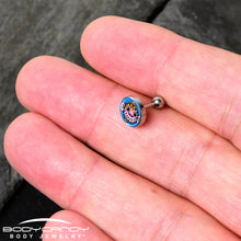 Load image into Gallery viewer, 16G 1/4 Swimming Pufferfish Tragus Cartilage Earring by Onyx O

